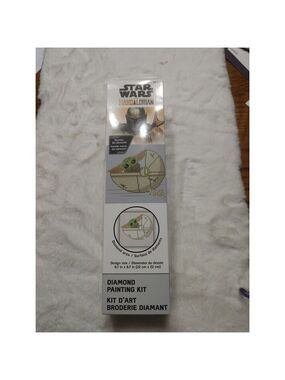 Camelot Dotz Diamond Painting Art Kit 8.7"X8.7" The Mandalorian The Child Moving